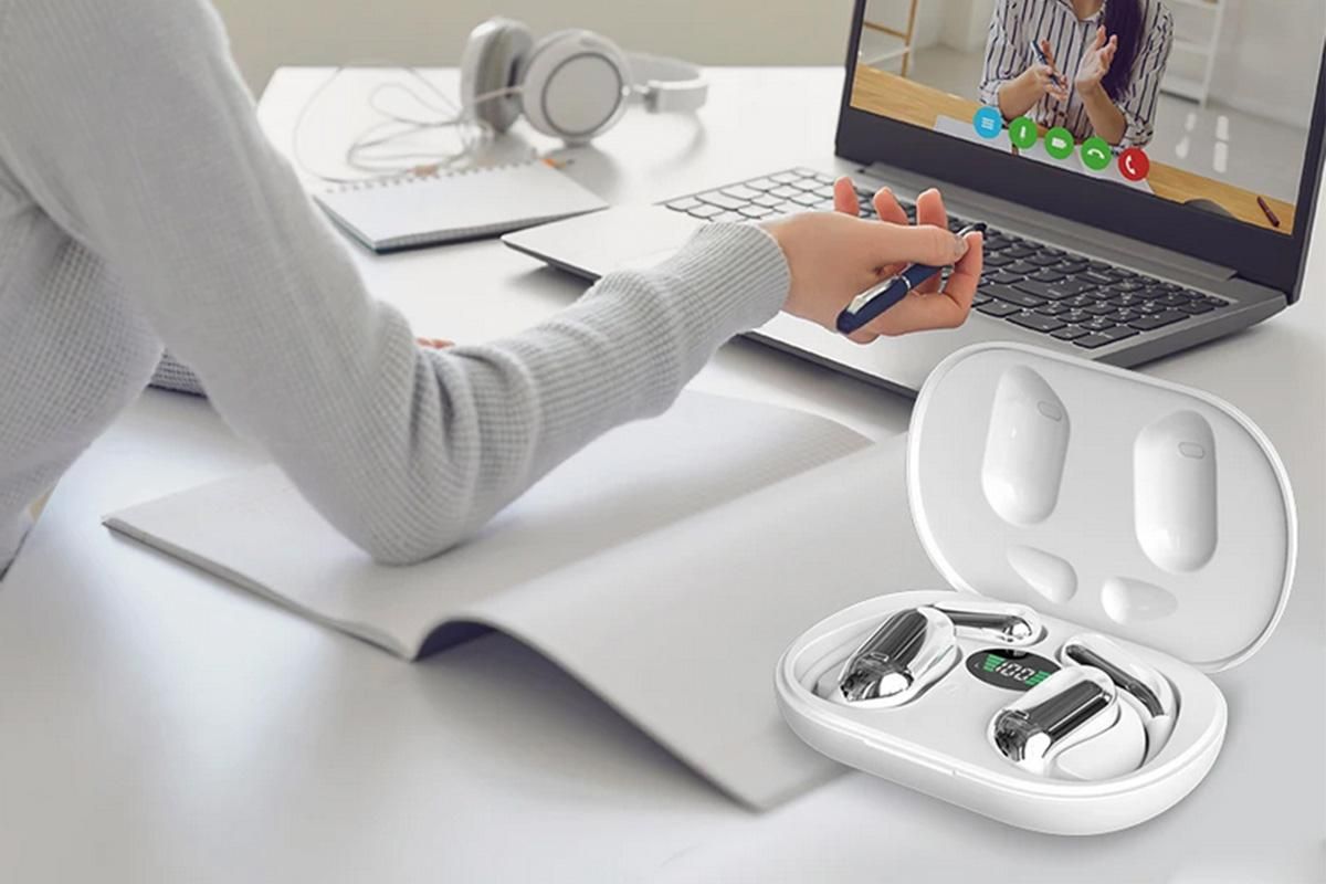 Real-Time AI Translation Earbuds Wireless Headphones for Travel Meetings Learning - White - Image 6