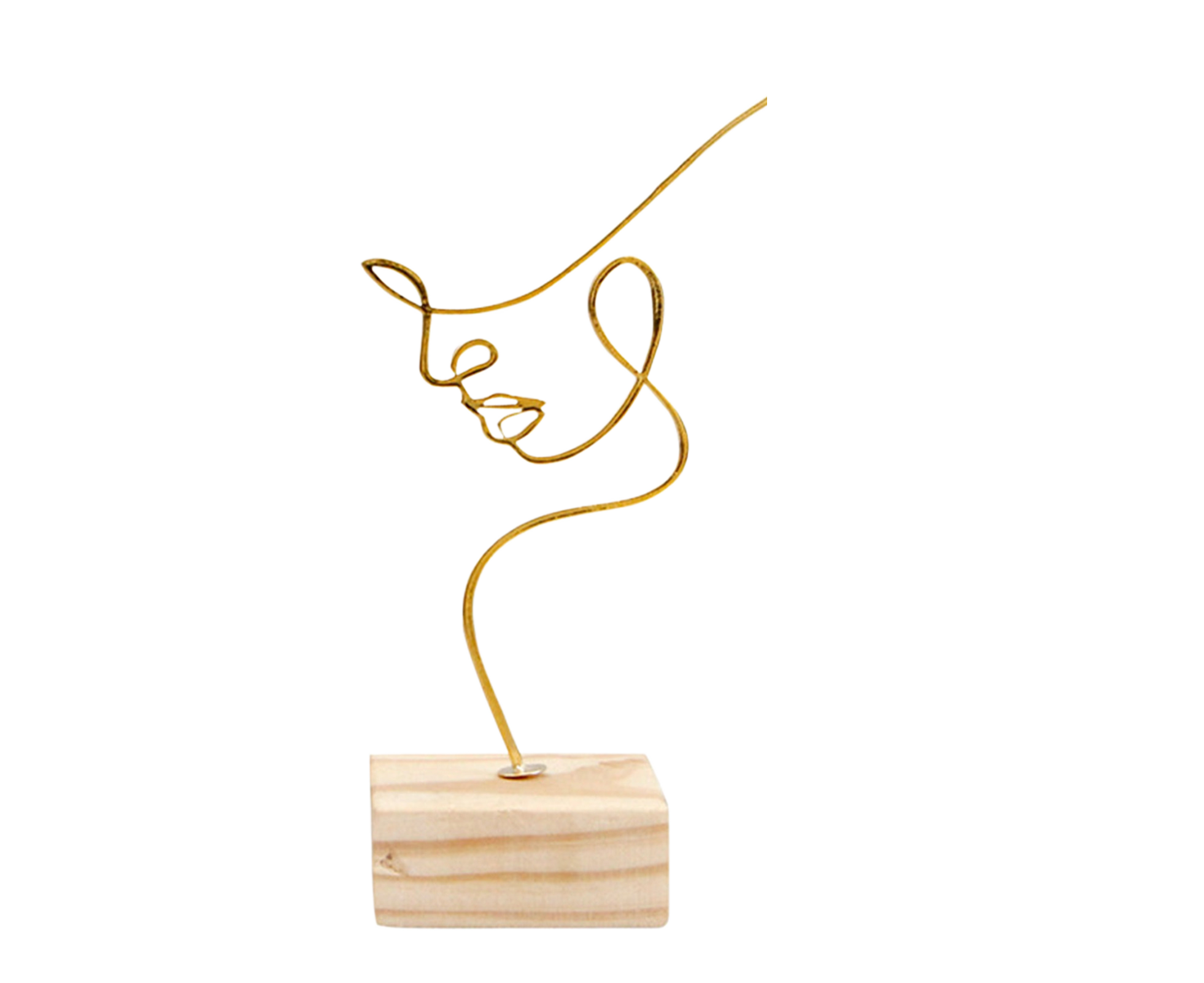 Artistic Sculpture for Home-Golden S - Image 1