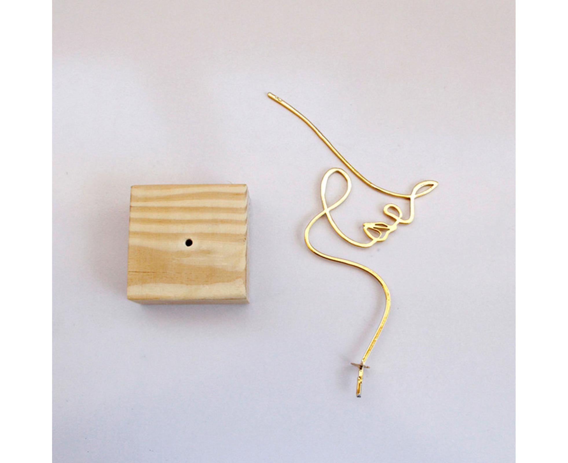 Artistic Sculpture for Home-Golden S - Image 4