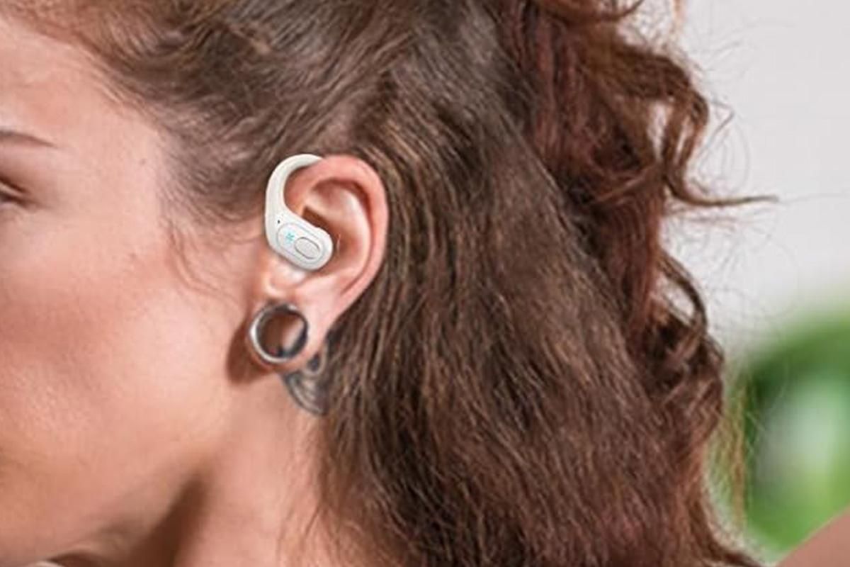 Wireless Bluetooth 5.4 Headphone Over Ear Bud IPX5 Waterproof Earphone for Sport Running - White - Image 5