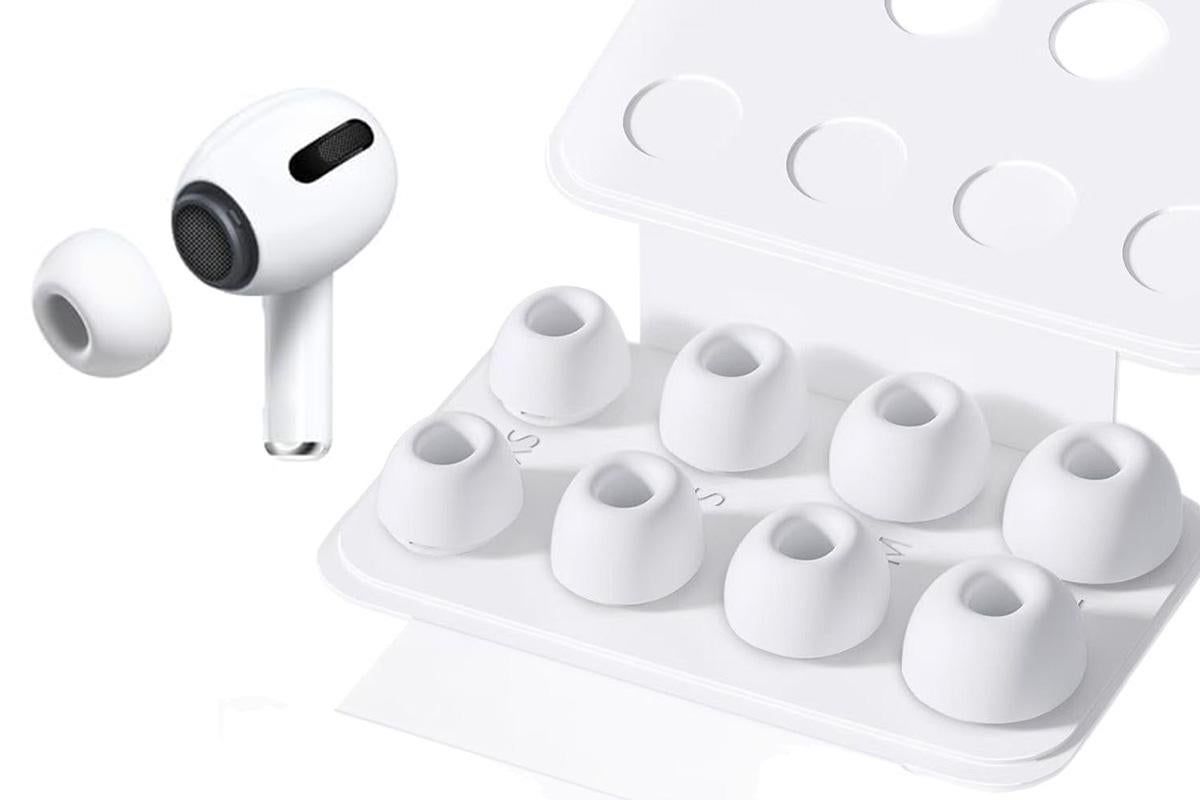 4 Pairs Replacement Ear Tips For AirPods Pro 2nd 1st Generation With Portable Storage Box - Image 1