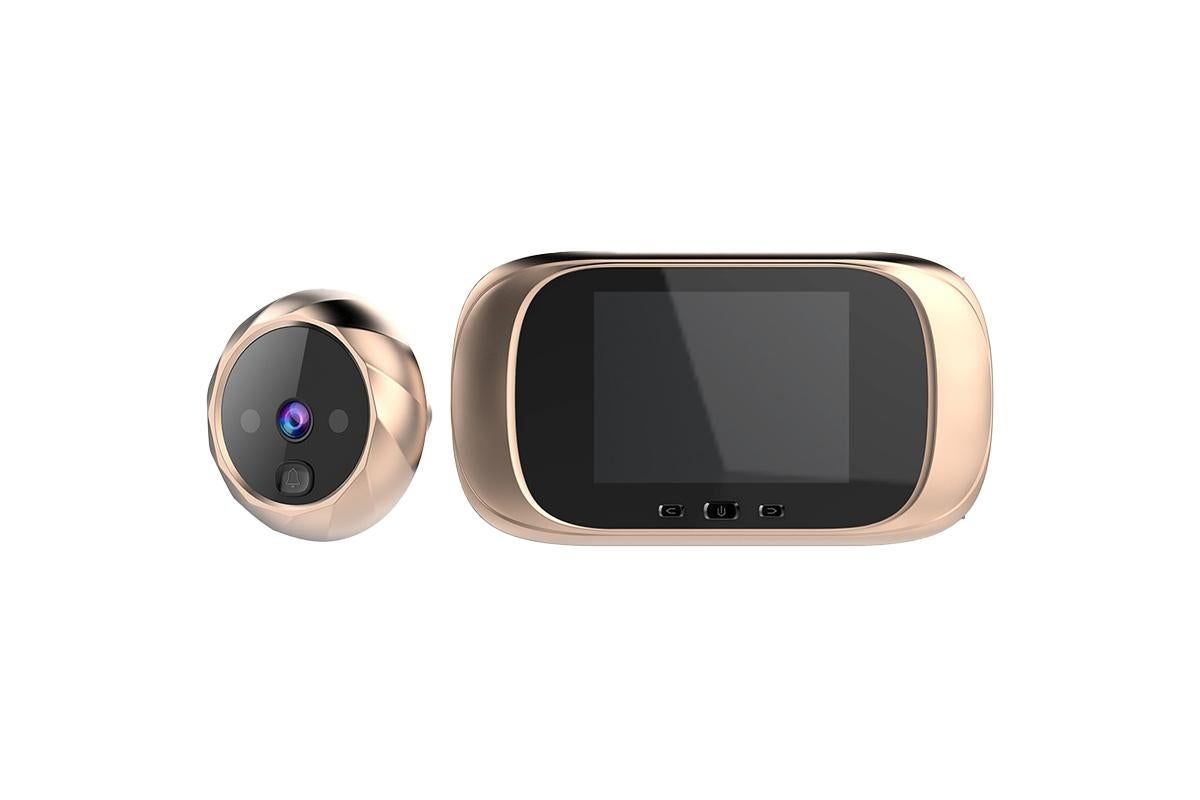 Wireless Digital Door Peephole LCD Display Door Viewer with Camera Home Security System -Gold - Image 2