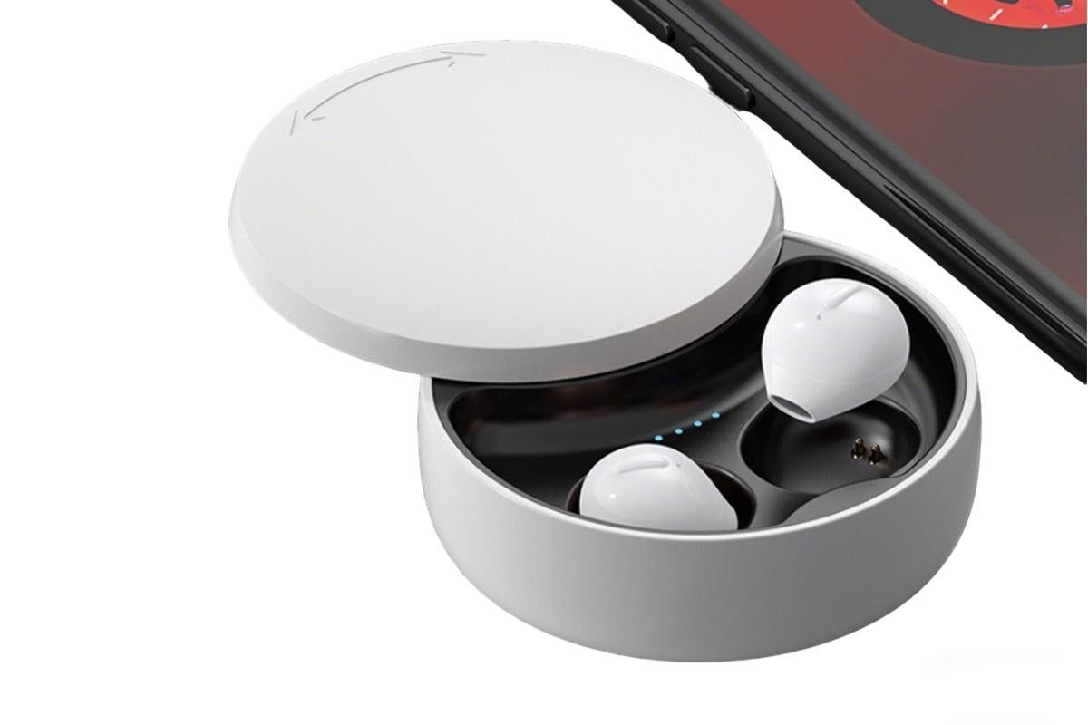 Sleep Earbuds for Side Sleepers Bluetooth Mini In-Ear Headphones for Rest - White - Image 1