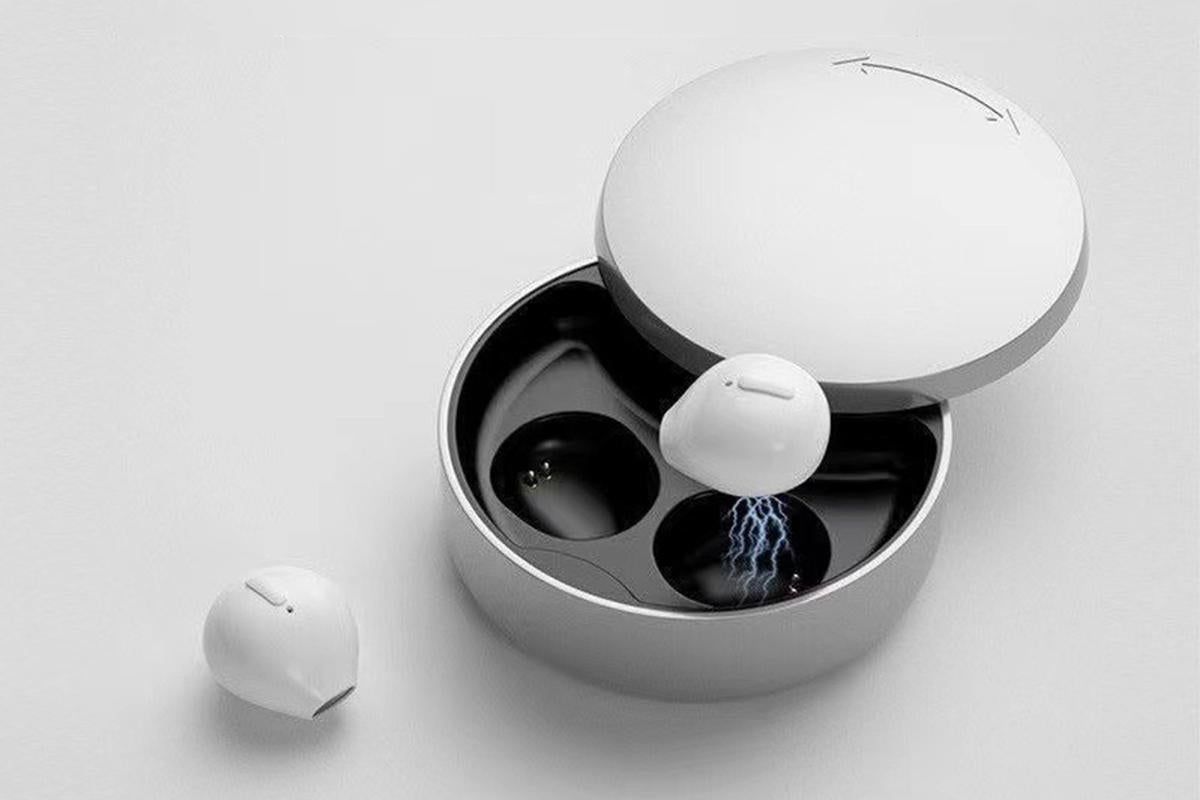 Sleep Earbuds for Side Sleepers Bluetooth Mini In-Ear Headphones for Rest - White - Image 2