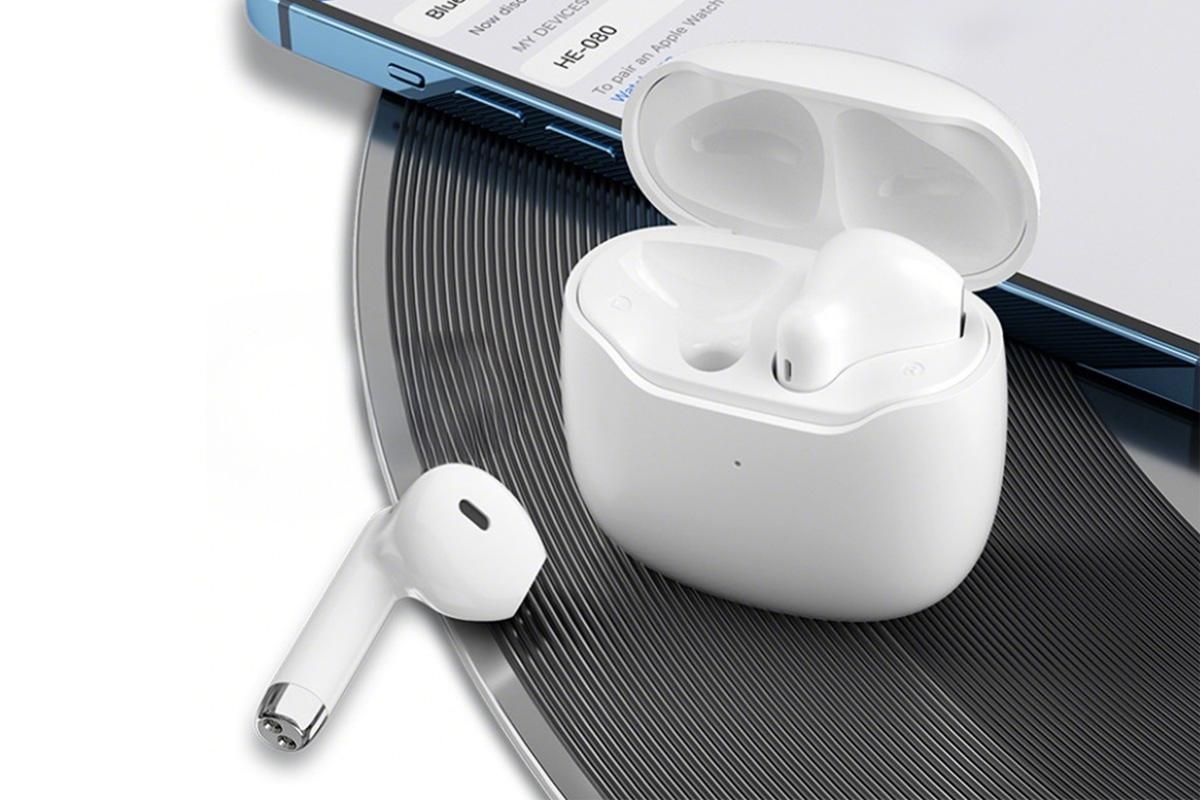 Wireless Earbuds Bluetooth 5.3 In-Ear Headphones with Noise Cancelling Mic IPX7 Waterproof Sports Earphones - White - Image 3