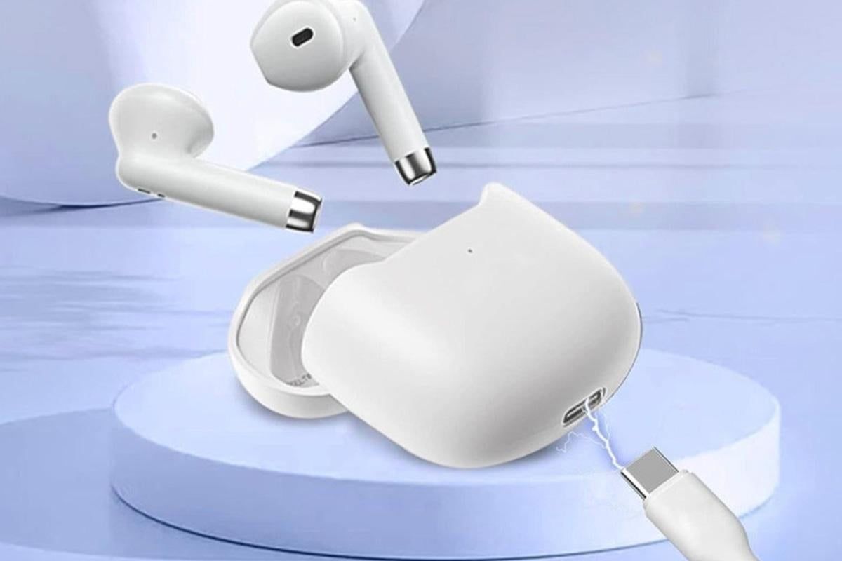 Wireless Earbuds Bluetooth 5.3 In-Ear Headphones with Noise Cancelling Mic IPX7 Waterproof Sports Earphones - White - Image 7