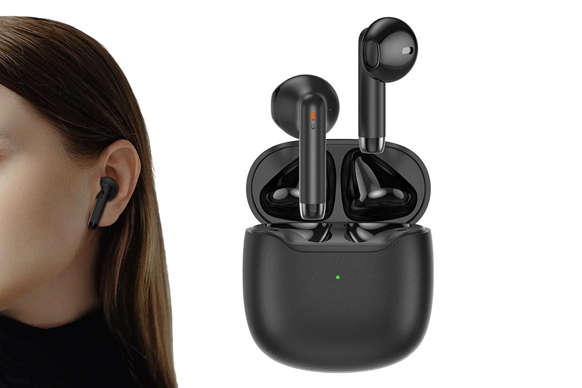 Wireless Earbuds Bluetooth 5.3 In-Ear Headphones with Noise Cancelling Mic IPX7 Waterproof Sports Earphones - Black - Image 1