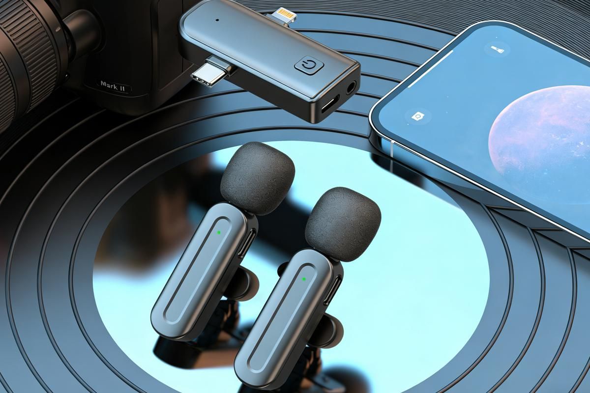 2.4G Wireless Lavalier Microphones for iPhone Android USB-C Lightning Plug Play - Image 4
