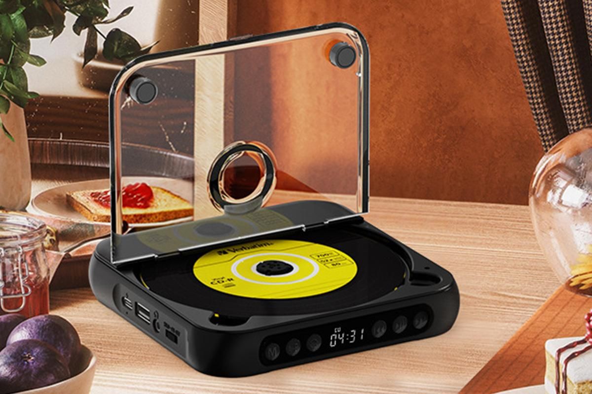 Portable CD Player Bluetooth 5.3 with HiFi Speakers Rechargeable Walkman Supports CD USB MP3 for Home - Black - Image 3