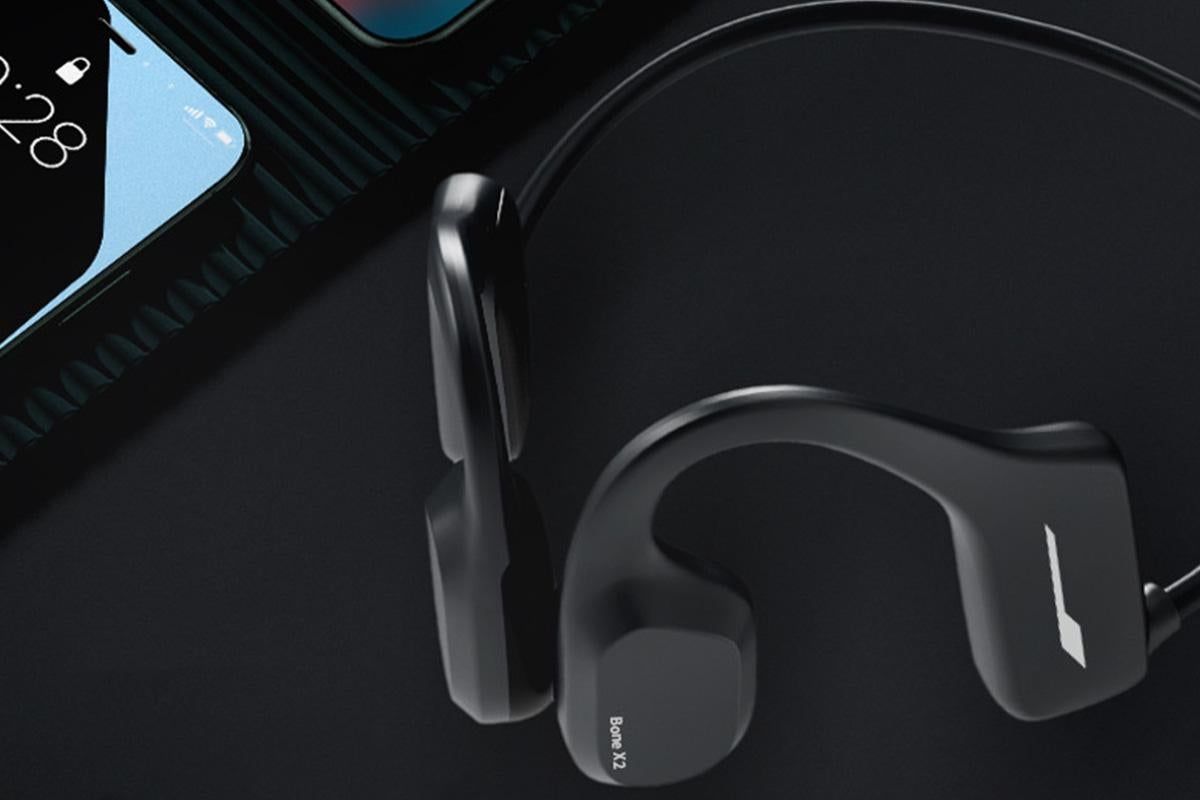 Bone Conduction Headphones Bluetooth Waterproof Sports Headset for Running Cycling Walking - Black - Image 5