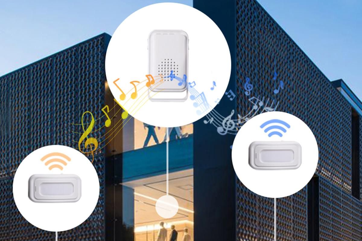 Wireless Motion Sensor Doorbell Door Chime Alarm Indoor for Business Caregiver Reminder - Image 3