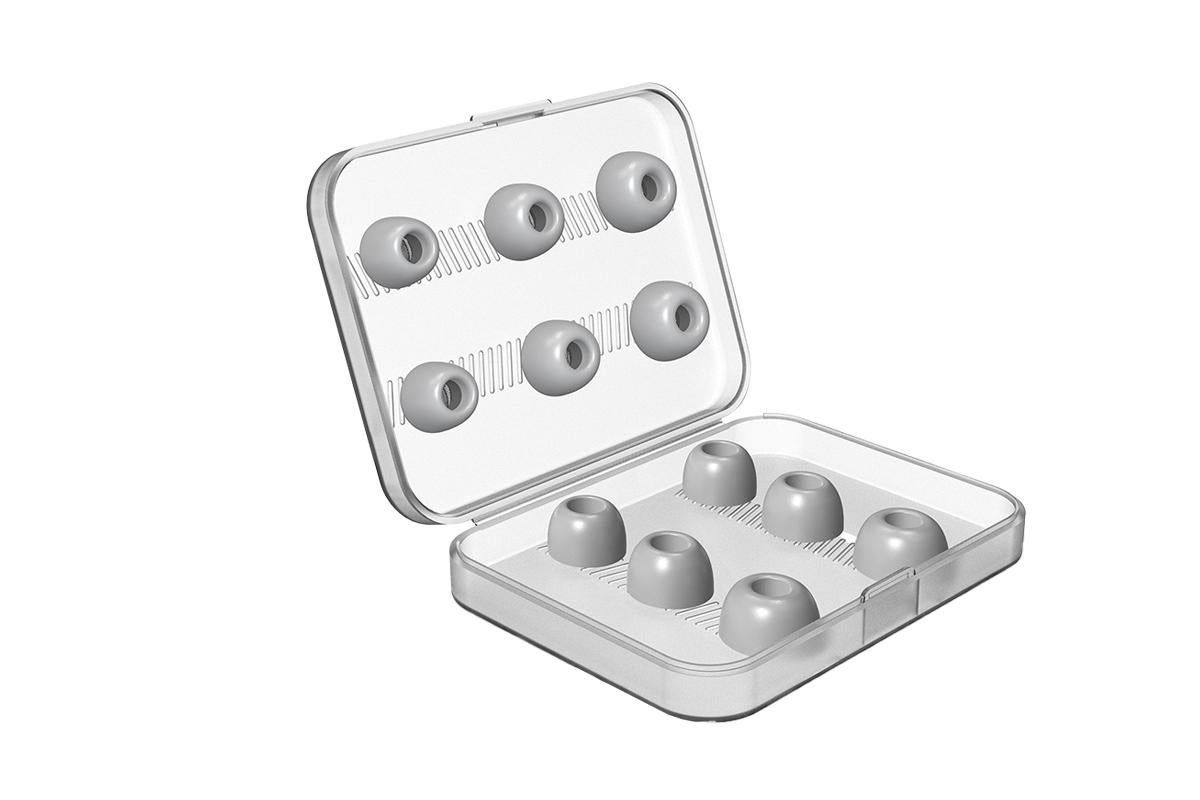Replacement Ear Tips for AirPods Pro Memory Foam Ear Buds Anti-Slip Eartips with Portable Storage Box -Gray - Image 2