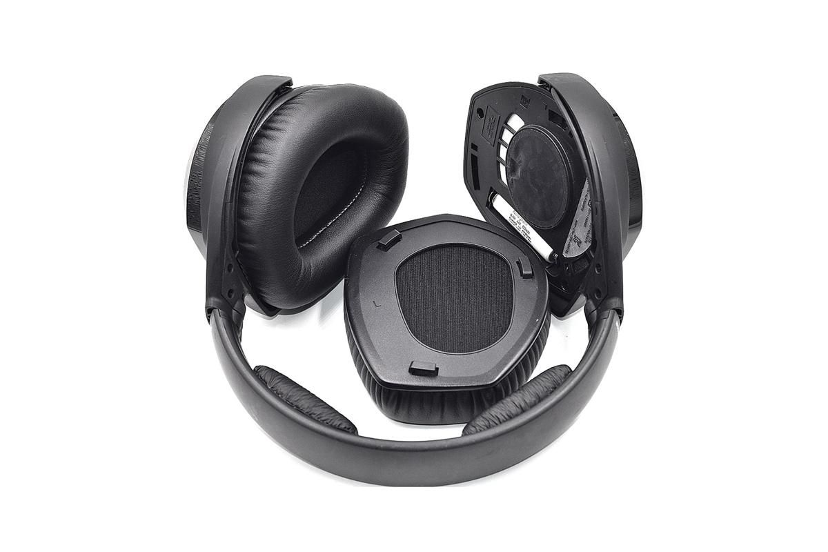 Replacement Ear Pads Cushions Mesh Cover For Sennheiser HDR RS165/175 -Faux Frog Skin Style - Image 3