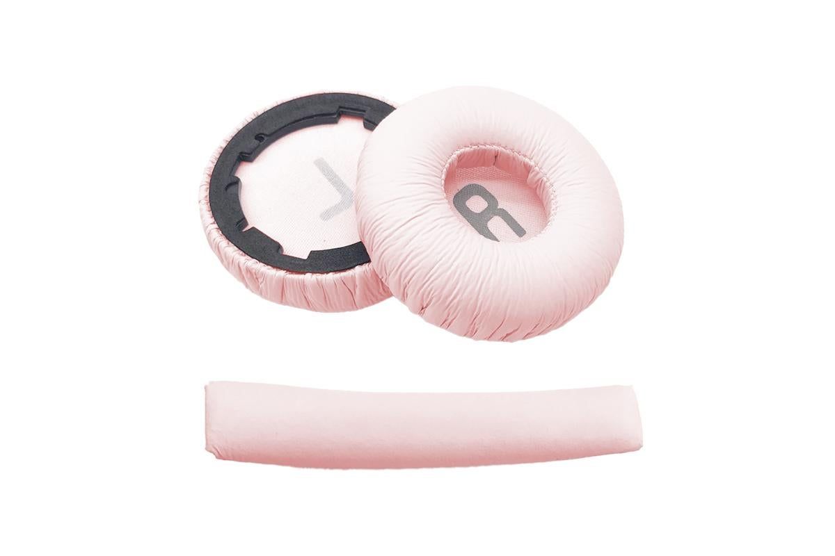 Ear Pads Cushion Cover Replacement Headband Replaceable Foam Headphone Cover for JBL Tune600BT T660NC T670NC Wireless Headphone Ear Pads Headphone Ear Pad Repair Parts -Pink - Image 2
