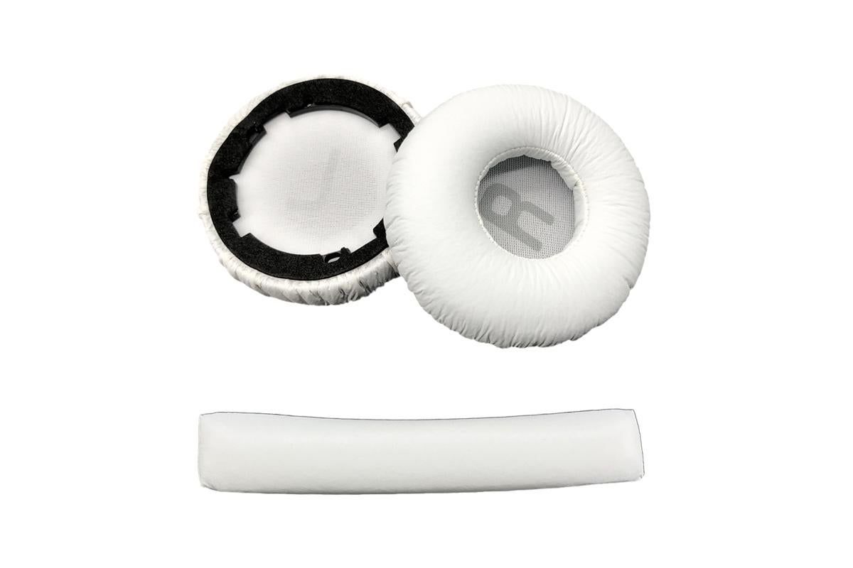 Ear Pads Cushion Cover Replacement Headband Replaceable Foam Headphone Cover for JBL Tune600BT T660NC T670NC Wireless Headphone Ear Pads Headphone Ear Pad Repair Parts -White - Image 2