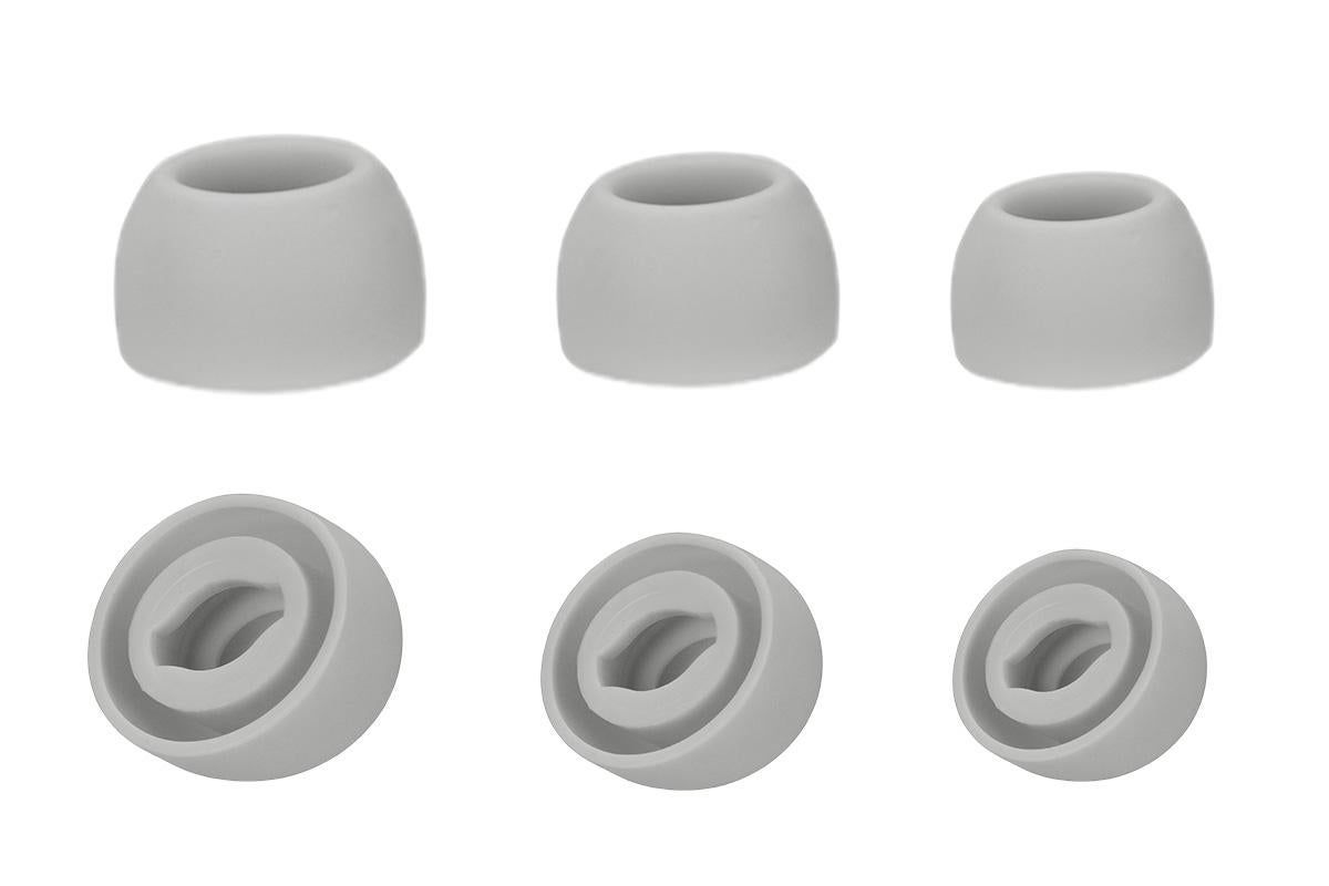 3-Pair Silicone Replacement Ear Tips for Samsung Galaxy Buds Pro - Light Grey - Image 2