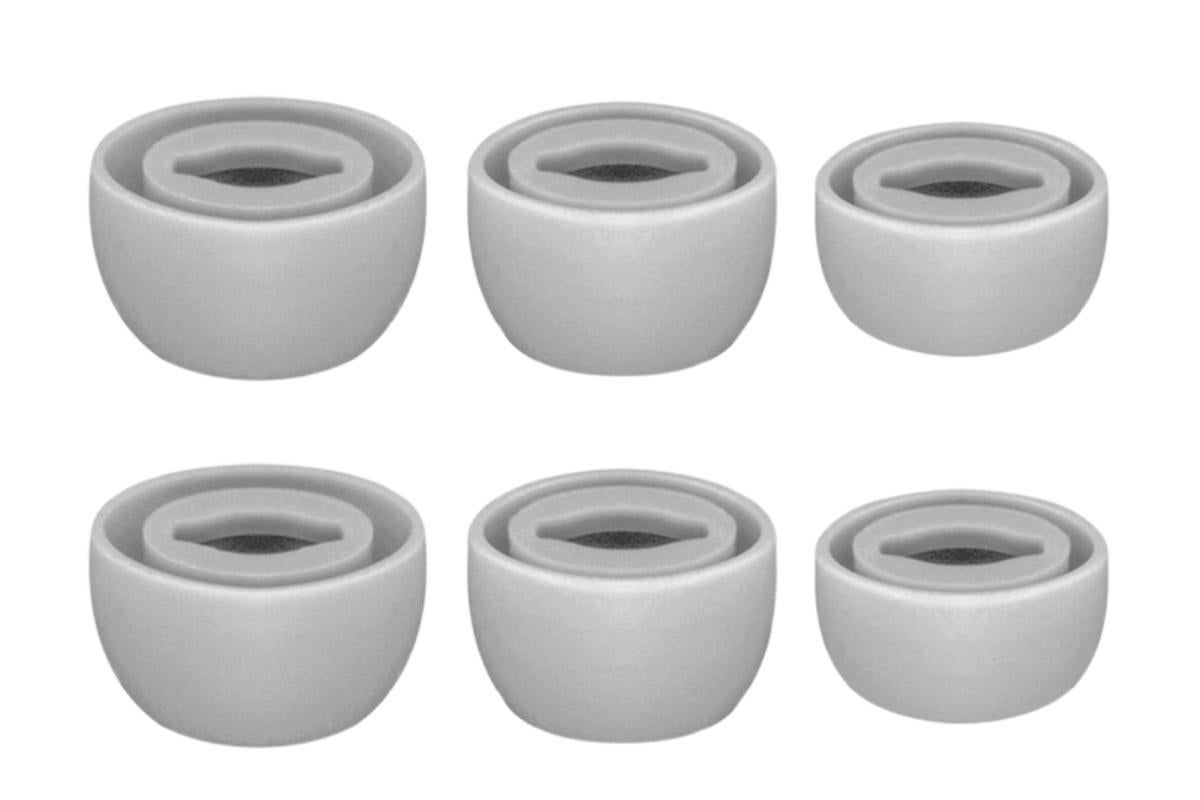 3-Pair Silicone Replacement Ear Tips for Samsung Galaxy Buds Pro - Light Grey - Image 3