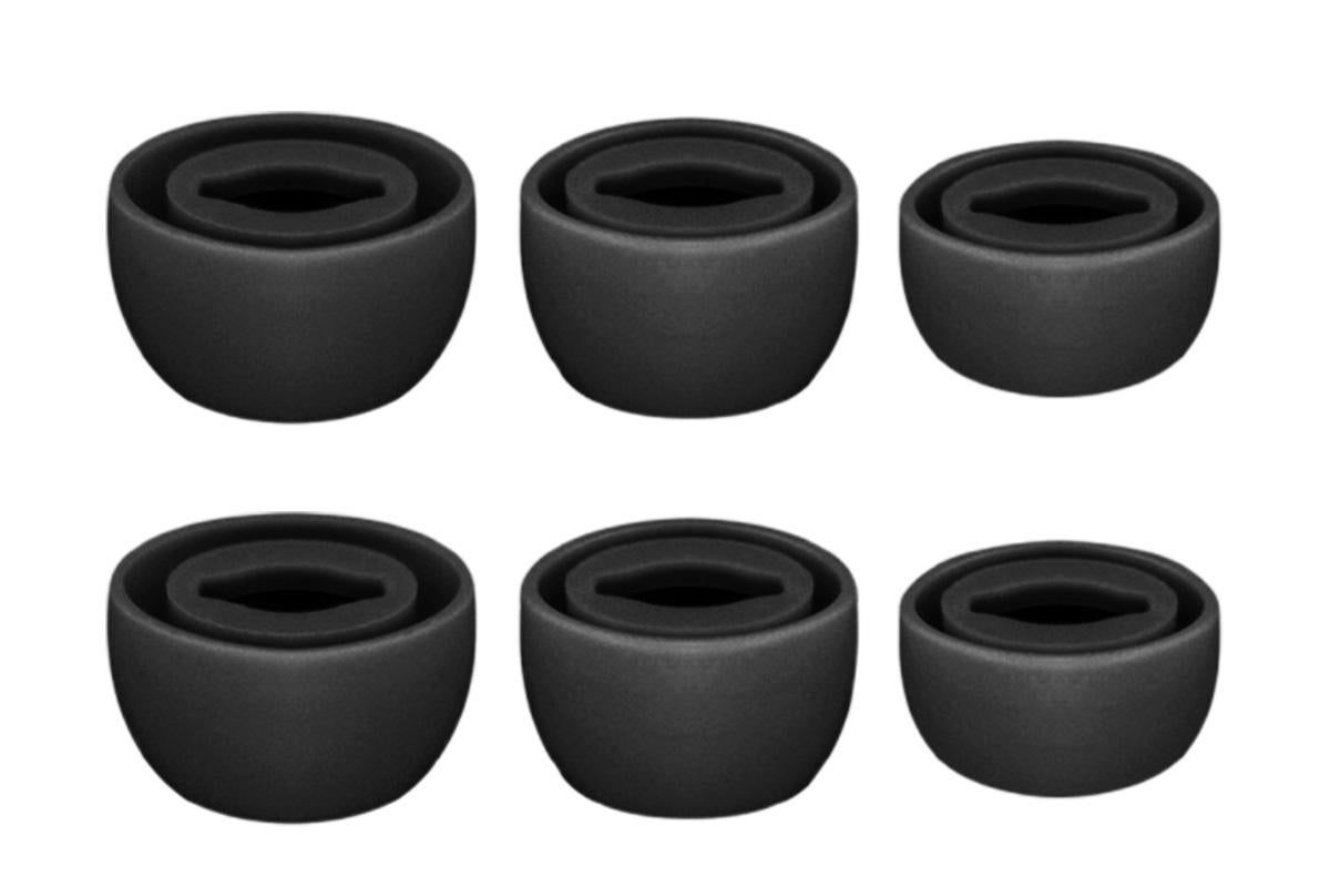 3-Pair Silicone Replacement Ear Tips for Samsung Galaxy Buds Pro - Black - Image 2