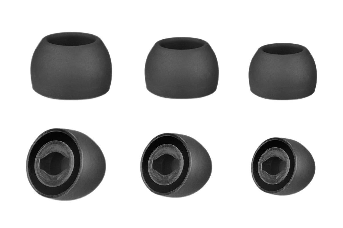 3-Pair Silicone Replacement Ear Tips for Samsung Galaxy Buds Pro - Black - Image 3
