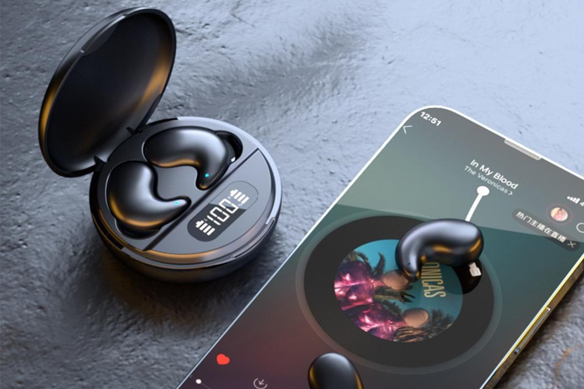 Invisible Sleep Wireless Earbuds Bluetooth 5.3 In-Ear Headphones for Side Sleeping - Image 3
