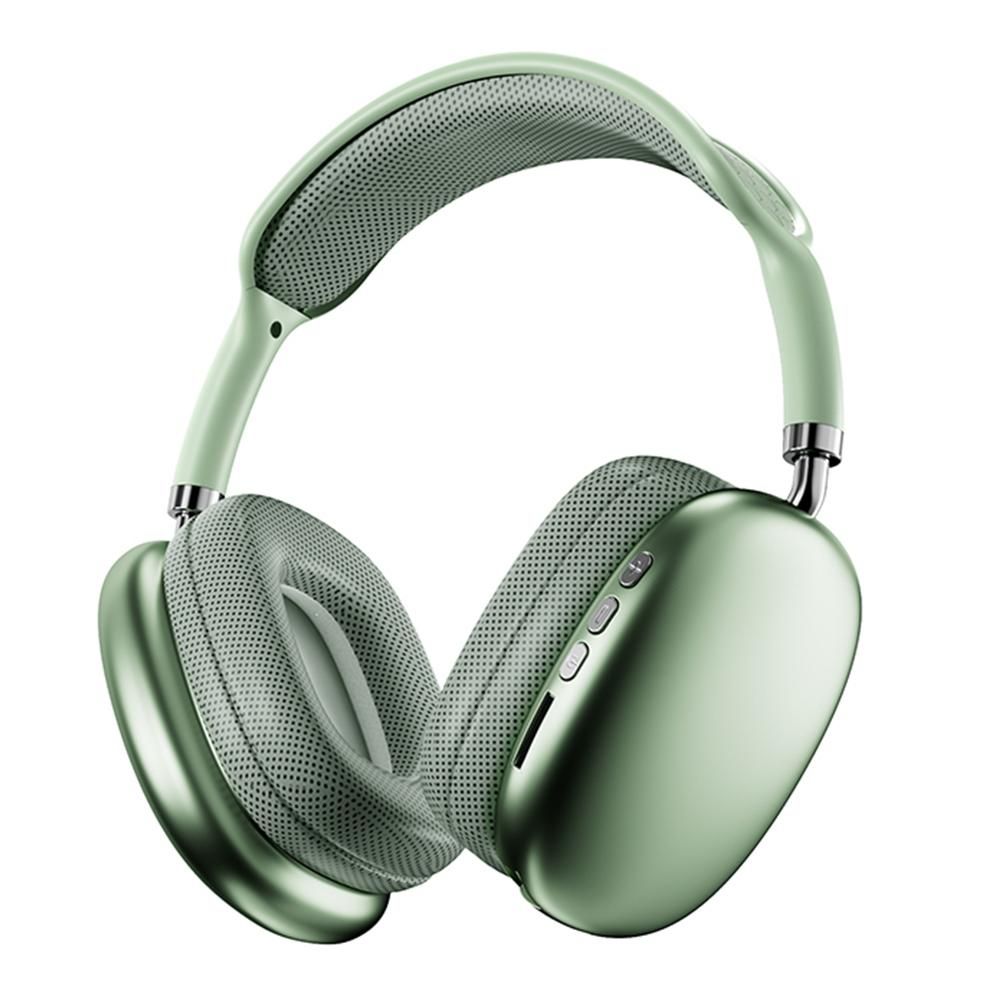 Wireless Bluetooth Over-Ear Headphones TWS Adjustable Earphones Headset Foldable Lightweight Headset for Home Office - Blue - Image 3