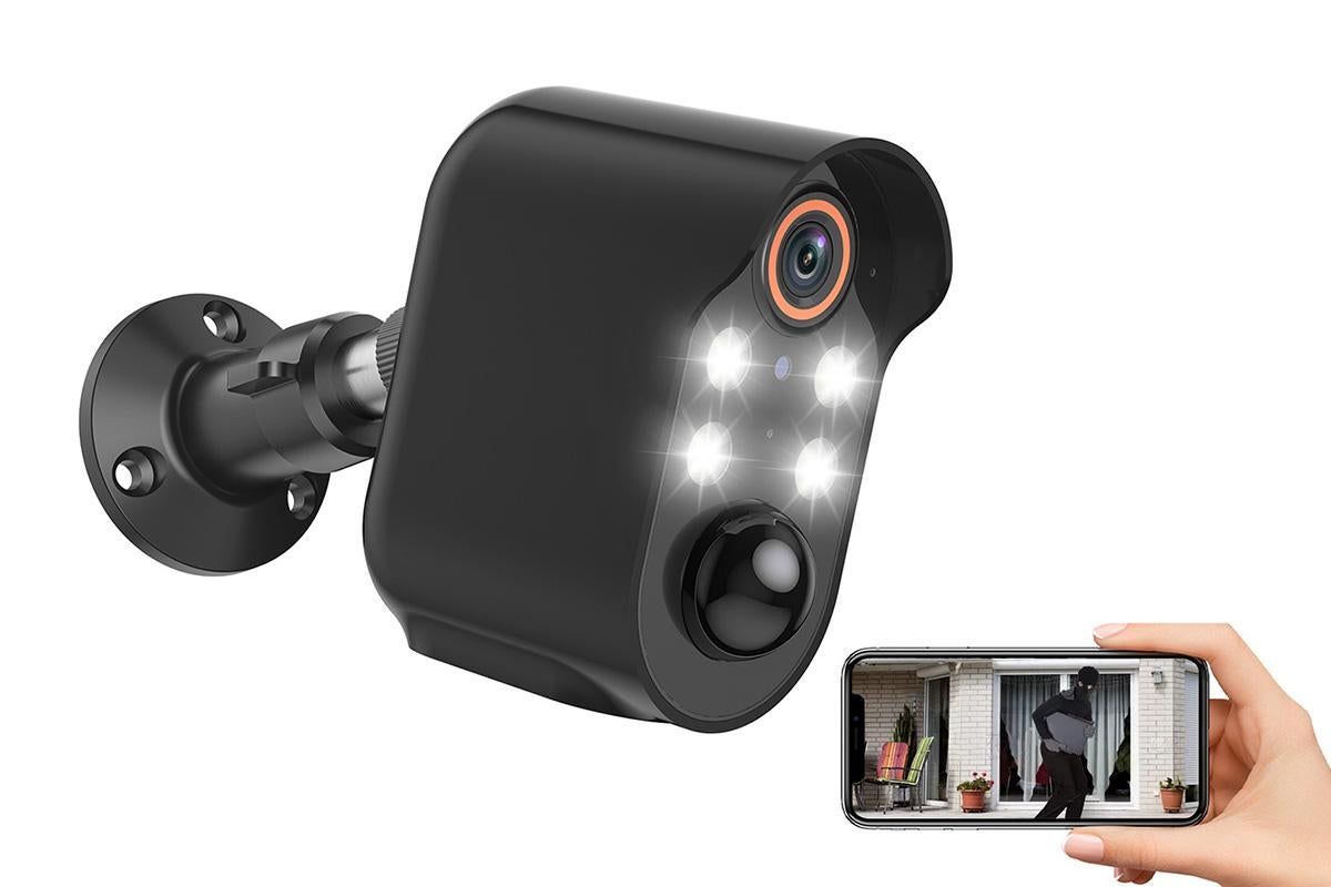 Security Cameras Wireless Outdoor Home Indoor Camera with Color Night Vision Motion Detection -Black - Image 1