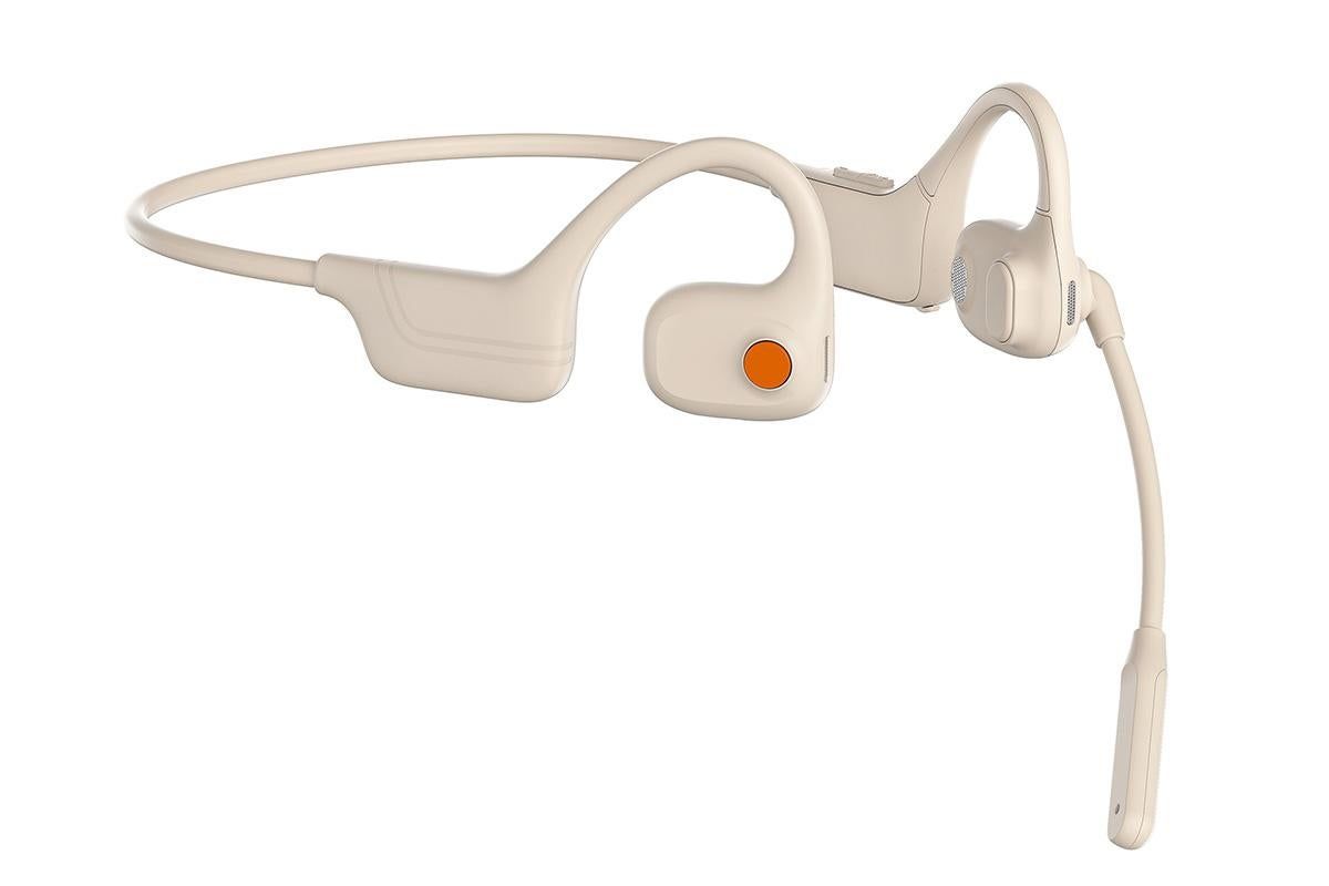 Open Ear Headphones Bluetooth 5.3 Wireless Air Conduction Headphones Sport Earbuds for Running Cycling Workouts - Beige - Image 2