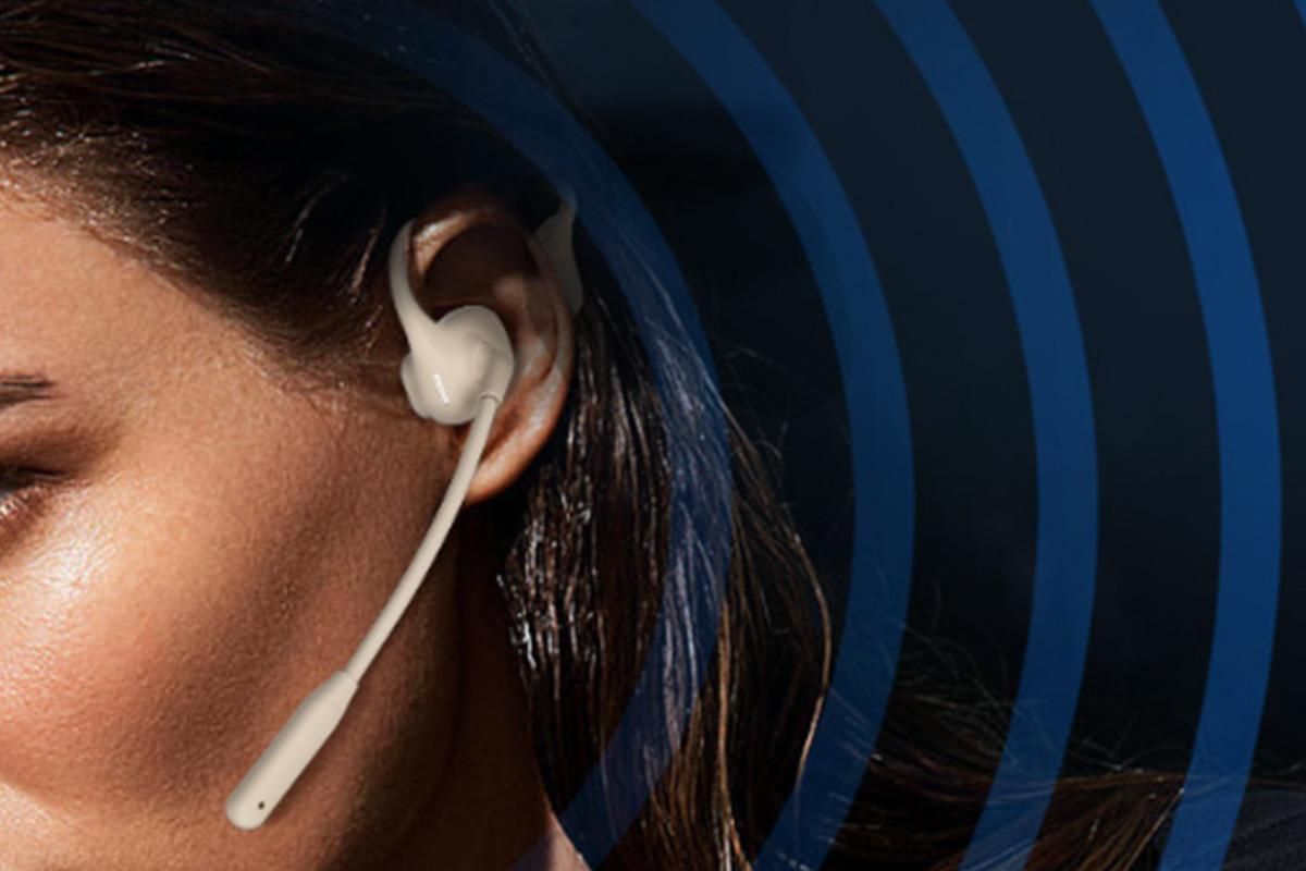 Open Ear Headphones Bluetooth 5.3 Wireless Air Conduction Headphones Sport Earbuds for Running Cycling Workouts - Beige - Image 4