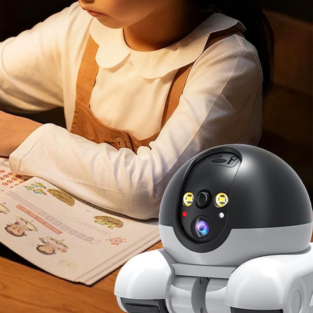 Tank Shape Smart Security Camera with Dual Screen Monitoring - Image 3