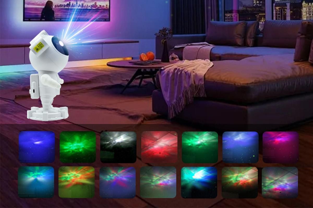 Astronaut Galaxy Projector Star Projector Bluetooth Speaker White Noise - Image 2