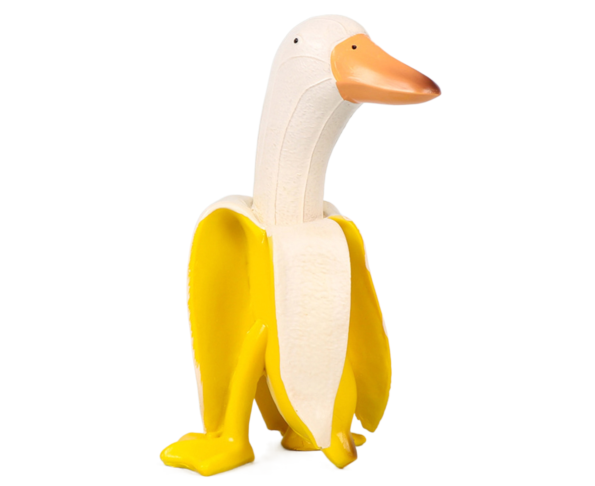 Duck Resin Statue Banana Duck Shape Unique Design Waterproof Duck Gardening Decoration for Outdoor - Image 1