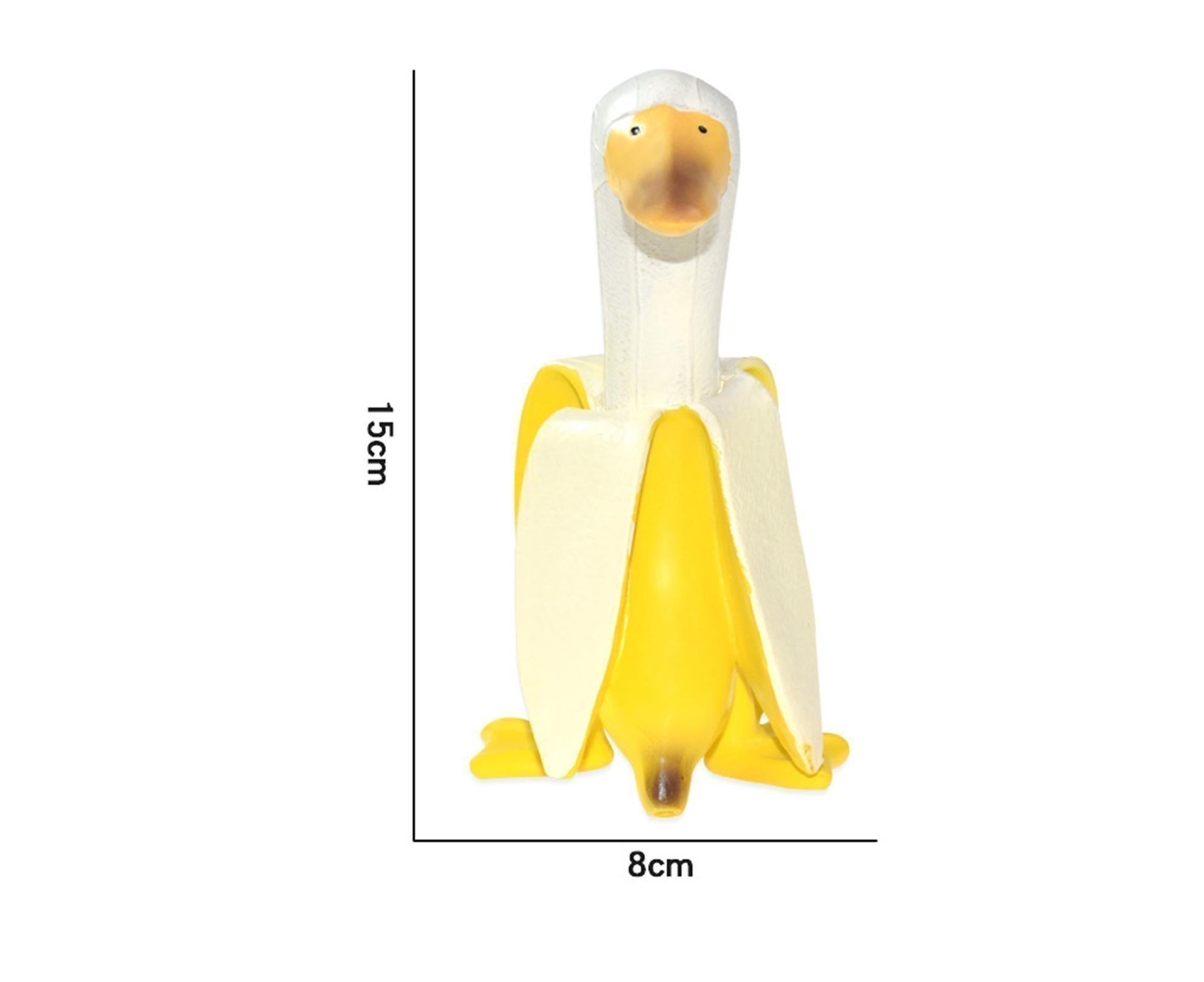Duck Resin Statue Banana Duck Shape Unique Design Waterproof Duck Gardening Decoration for Outdoor - Image 6