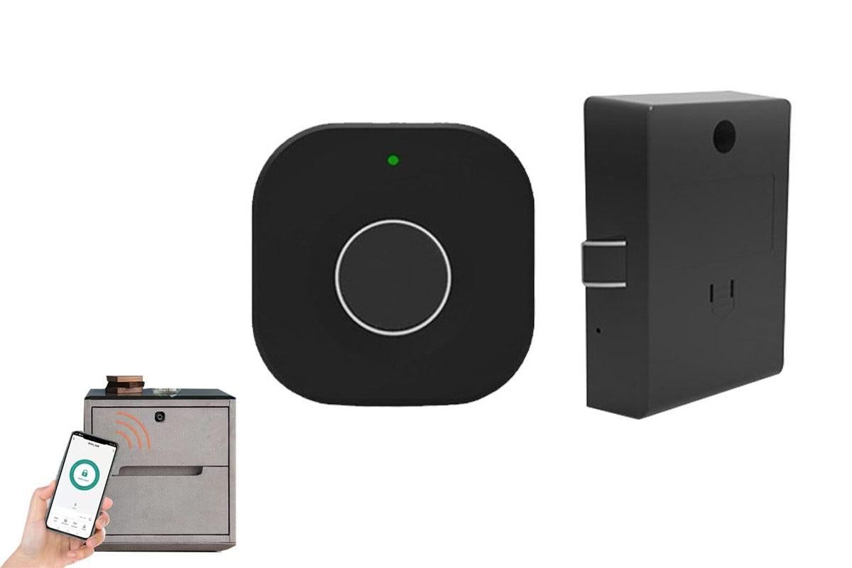 Bluetooth Fingerprint Cabinet Lock Smart APP Keyless Biometric Drawer Wardrobe Lock Hidden - Image 2