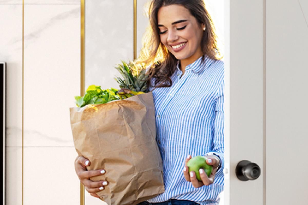Fingerprint Door Lock Smart Fingerprint Door Knob with Lock Biometric Door Lock with App Control & Key Bluetooth Smart Door Lock with Handle - Image 3