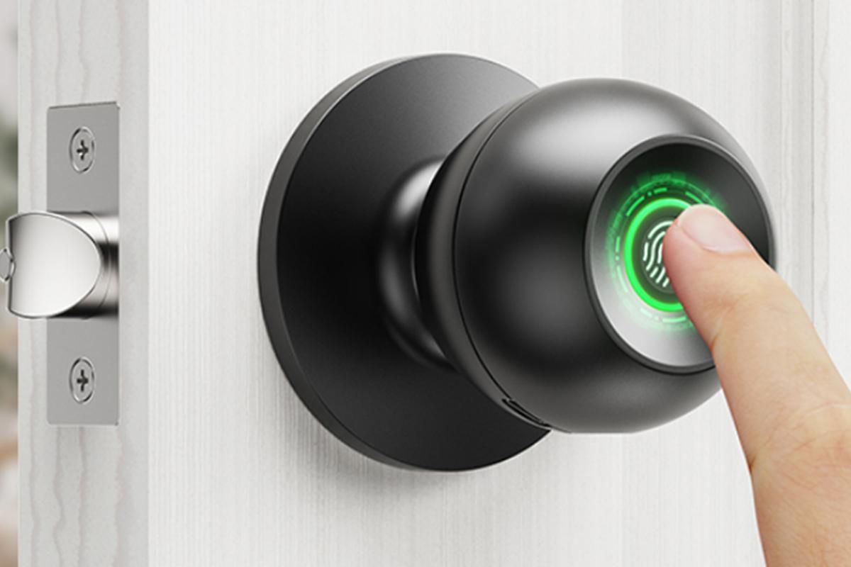 Fingerprint Door Lock Smart Fingerprint Door Knob with Lock Biometric Door Lock with App Control & Key Bluetooth Smart Door Lock with Handle - Image 4