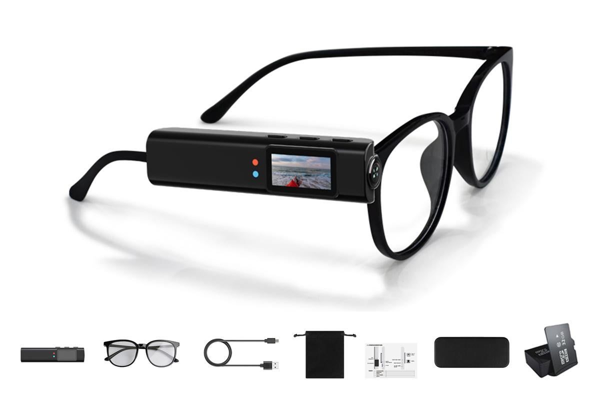 2.7K HD Glasses Camera WiFi Mini Sports Eyewear Camera DV Camcorder - Black - Image 1