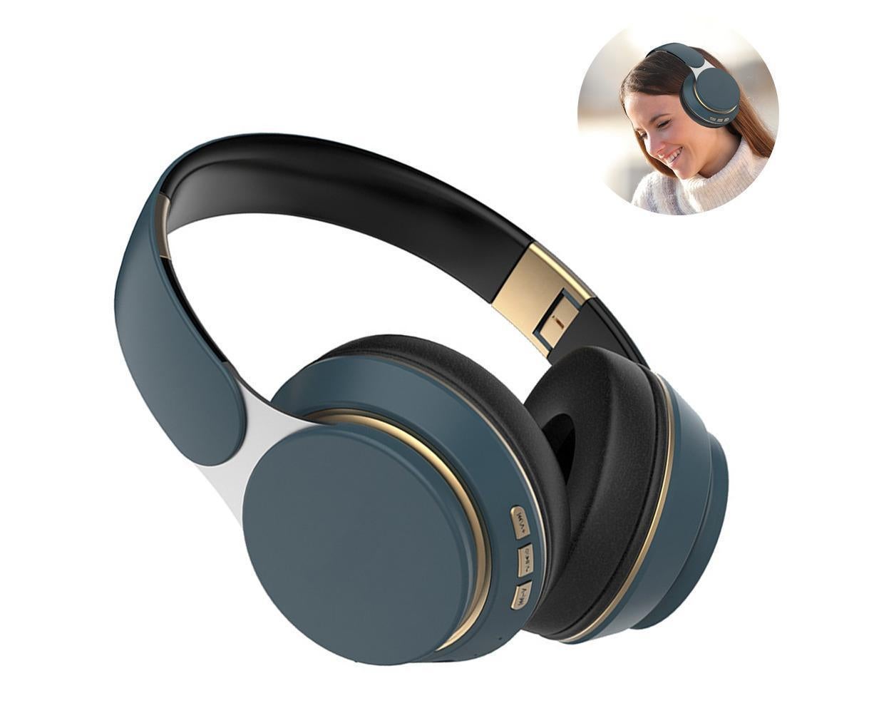 Wireless Headphones - Foldable Stereo - Bluetooth Over Ear Headset with Mic for Sports/Computer - Image 2