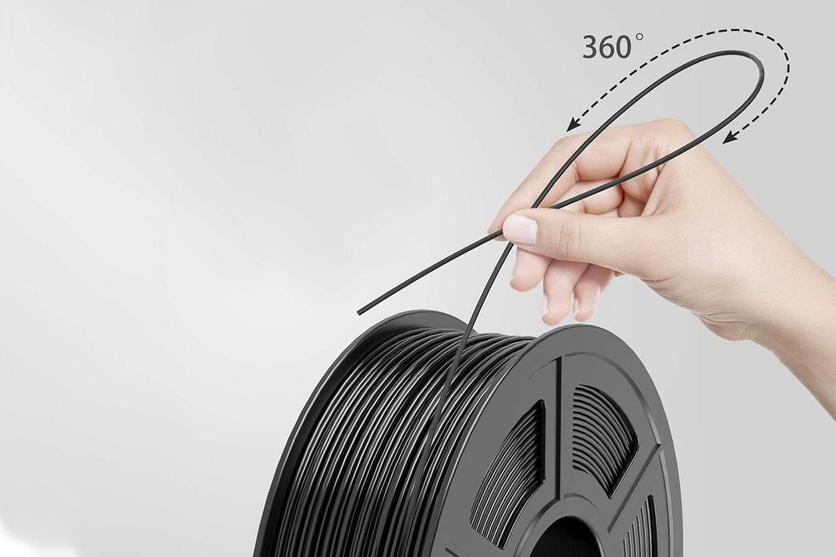 3D Printer Filament PLA Filament Spool 1.75mm 1Kg Each Spool -Black - Image 3