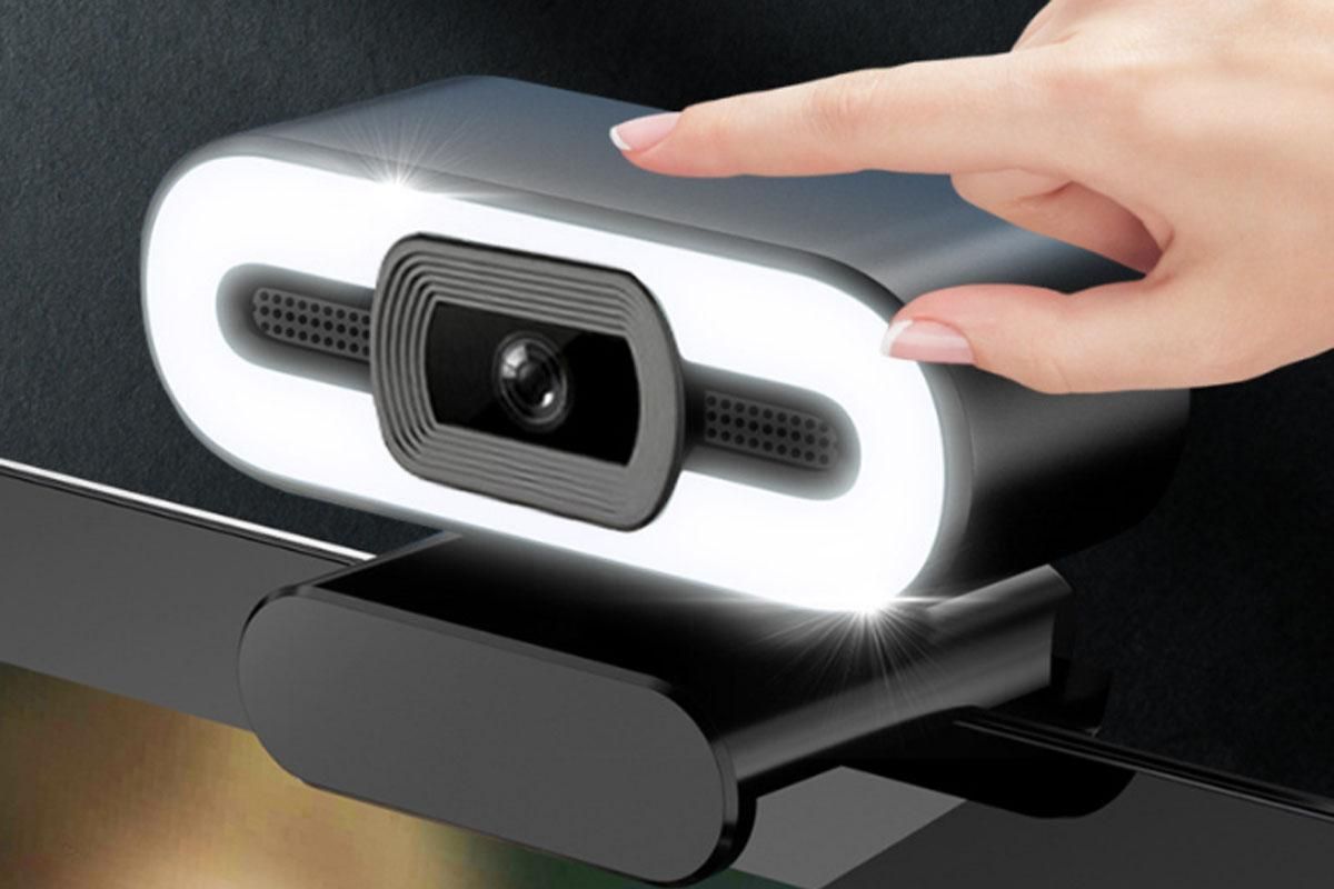 4K Webcam for PC with Light Computer Camera with Built-in Microphone Plug & Play USB Webcam - Image 2