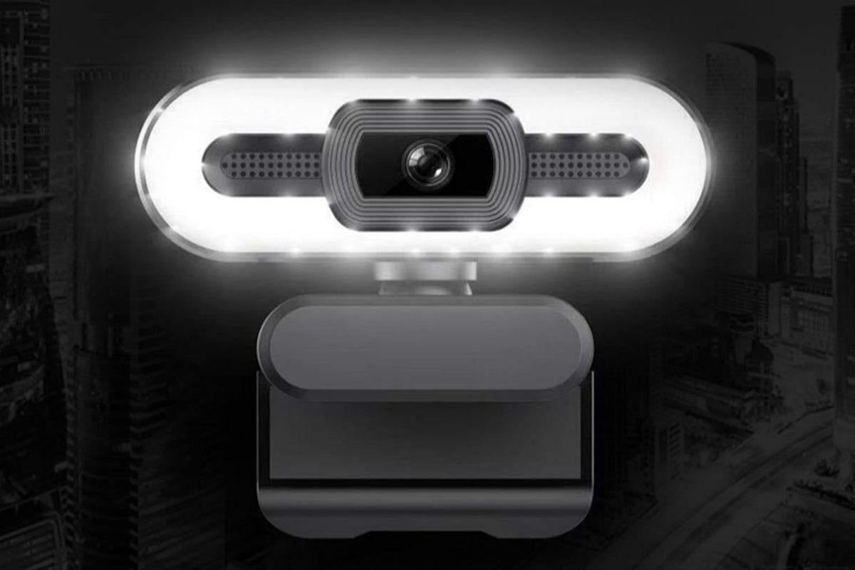 4K Webcam for PC with Light Computer Camera with Built-in Microphone Plug & Play USB Webcam - Image 4