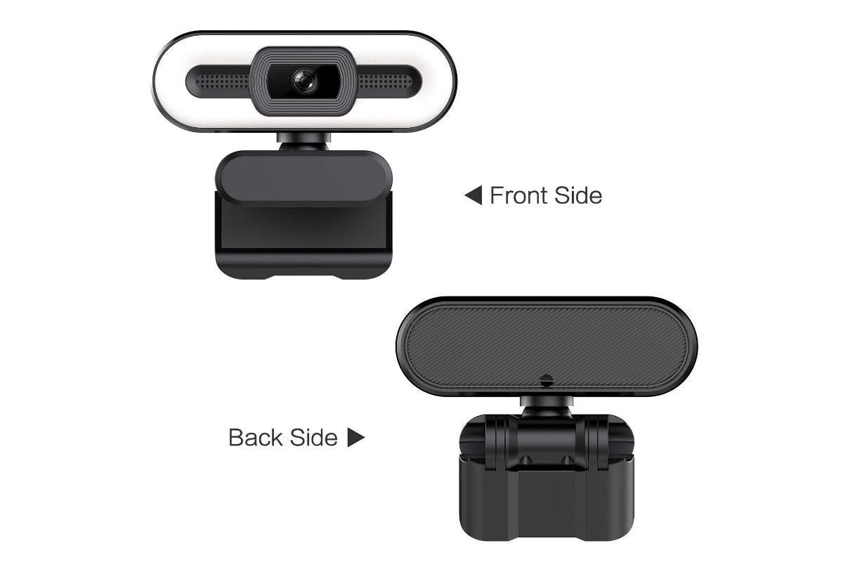 4K Webcam for PC with Light Computer Camera with Built-in Microphone Plug & Play USB Webcam - Image 5
