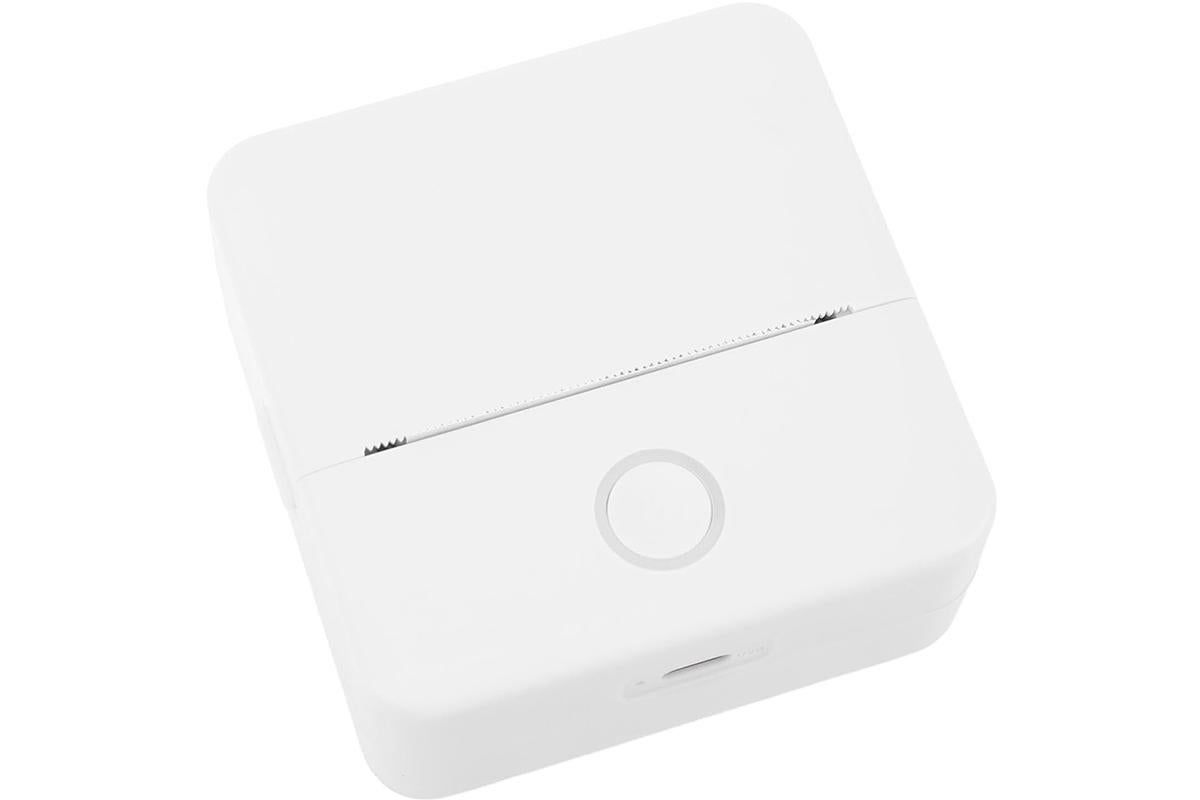 Thermal Mini Printer Mini Pocket Wireless Thermal Printer Bluetooth Photo Inkless Sticker Printer Compatible with iOS&Android - White - Image 5