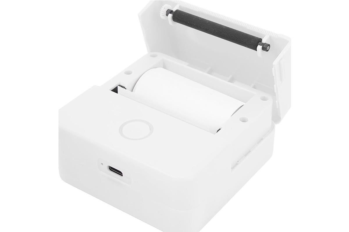 Thermal Mini Printer Mini Pocket Wireless Thermal Printer Bluetooth Photo Inkless Sticker Printer Compatible with iOS&Android - White - Image 6