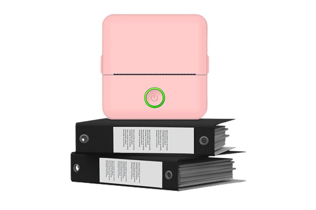 Thermal Mini Printer Mini Pocket Wireless Thermal Printer Bluetooth Photo Inkless Sticker Printer Compatible with iOS&Android - Pink - Image 4