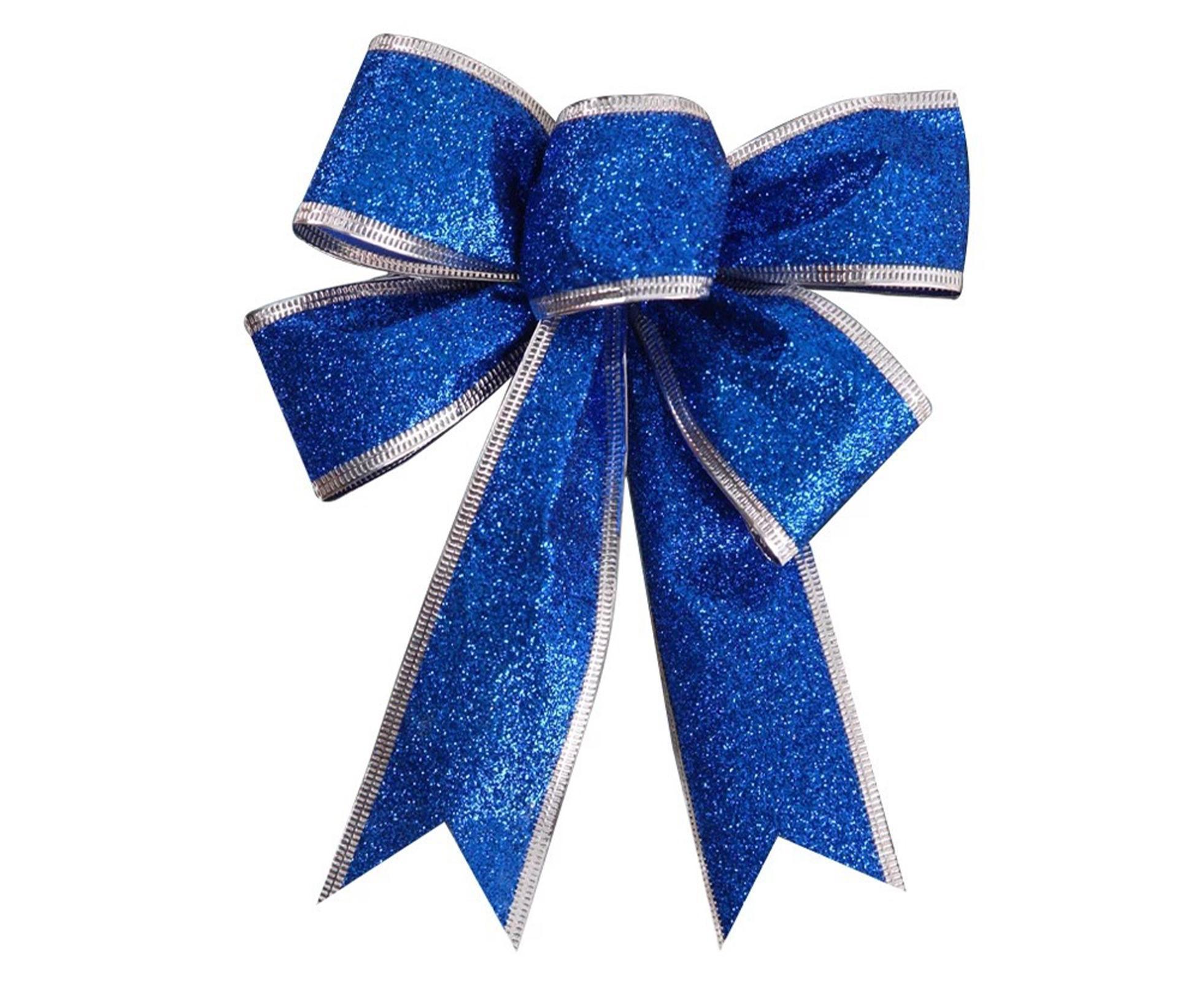 Fabric Xmas Bowknot-Blue - Image 2
