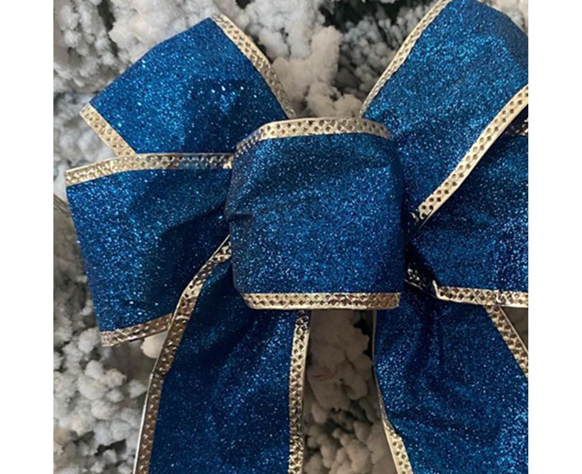 Fabric Xmas Bowknot-Blue - Image 5