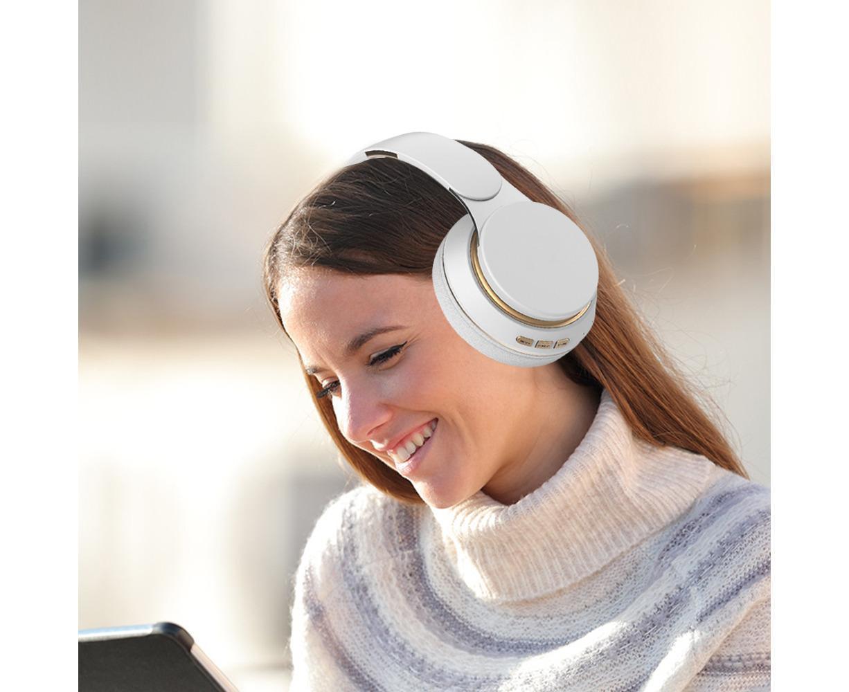 Wireless Headphones - Foldable Stereo - Bluetooth Over Ear Headset with Mic for Sports/Computer - Image 3
