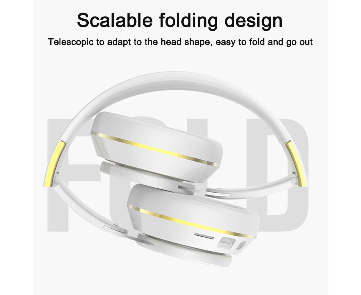 Wireless Headphones - Foldable Stereo - Bluetooth Over Ear Headset with Mic for Sports/Computer - Image 6