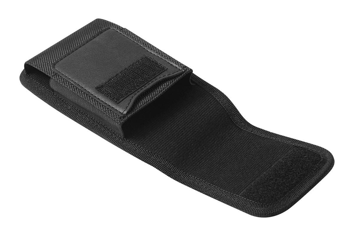 2Pcs Universal Black Oxford Cloth Phone Waist Pouch with Belt Clip and Card Holder Compatible with Most Smartphones - L - Image 6