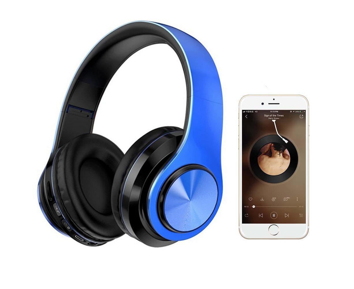 Bluetooth Headphones - Foldable & Lightweight - Wireless Stereo Headset with Mic for Travel/PC - Image 2